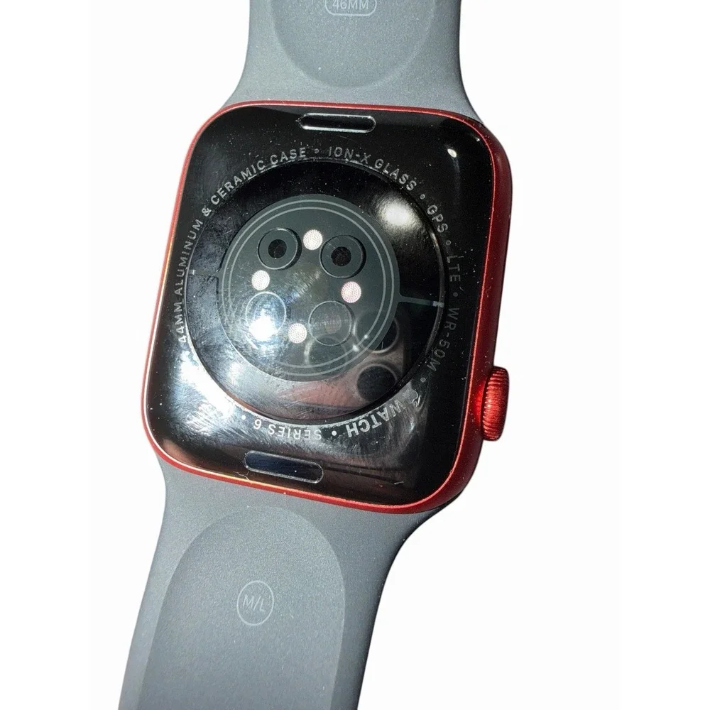 Apple Watch Series 6 44mm PRODUCT RED Aluminum Case GPS Cellular‎ LTE Red Black